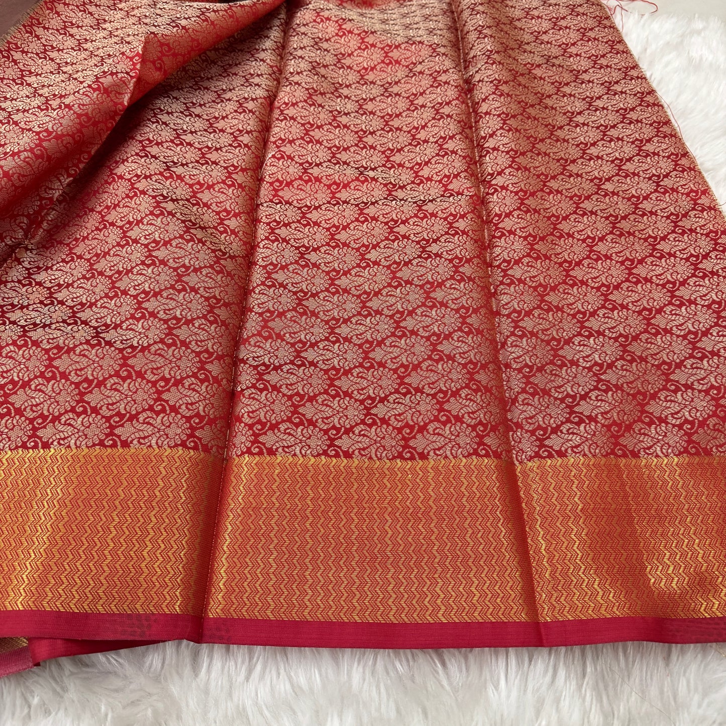 Mauve Pink Kanjivaram Tissue Silk Saree