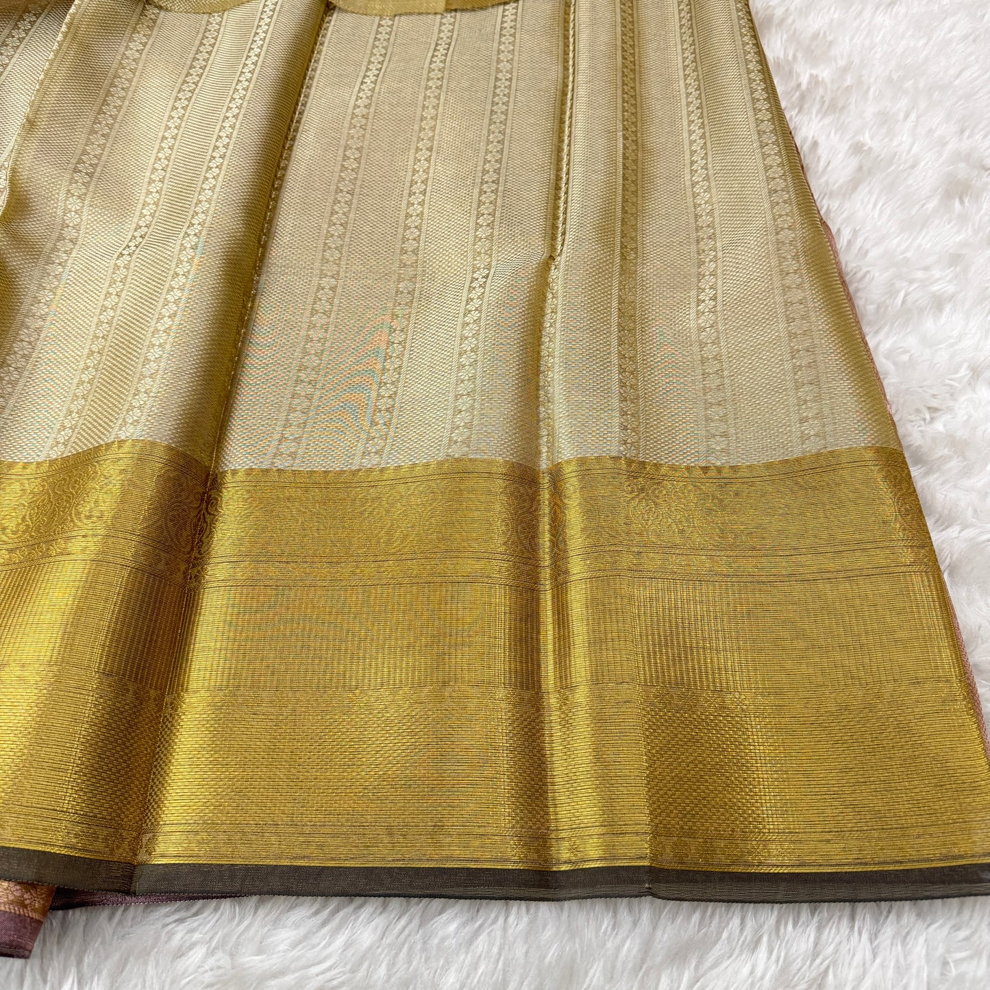 Mauve Kanjivaram Tissue Silk Saree