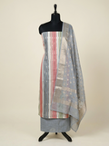 Grey Rangkaat Mul Chanderi Banarasi Suit Set