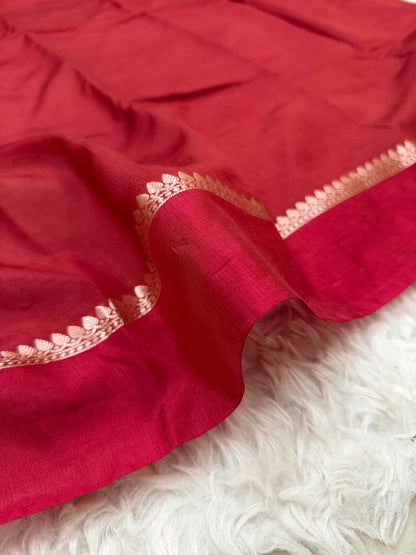 Maroon Banarasi Mango Silk Saree