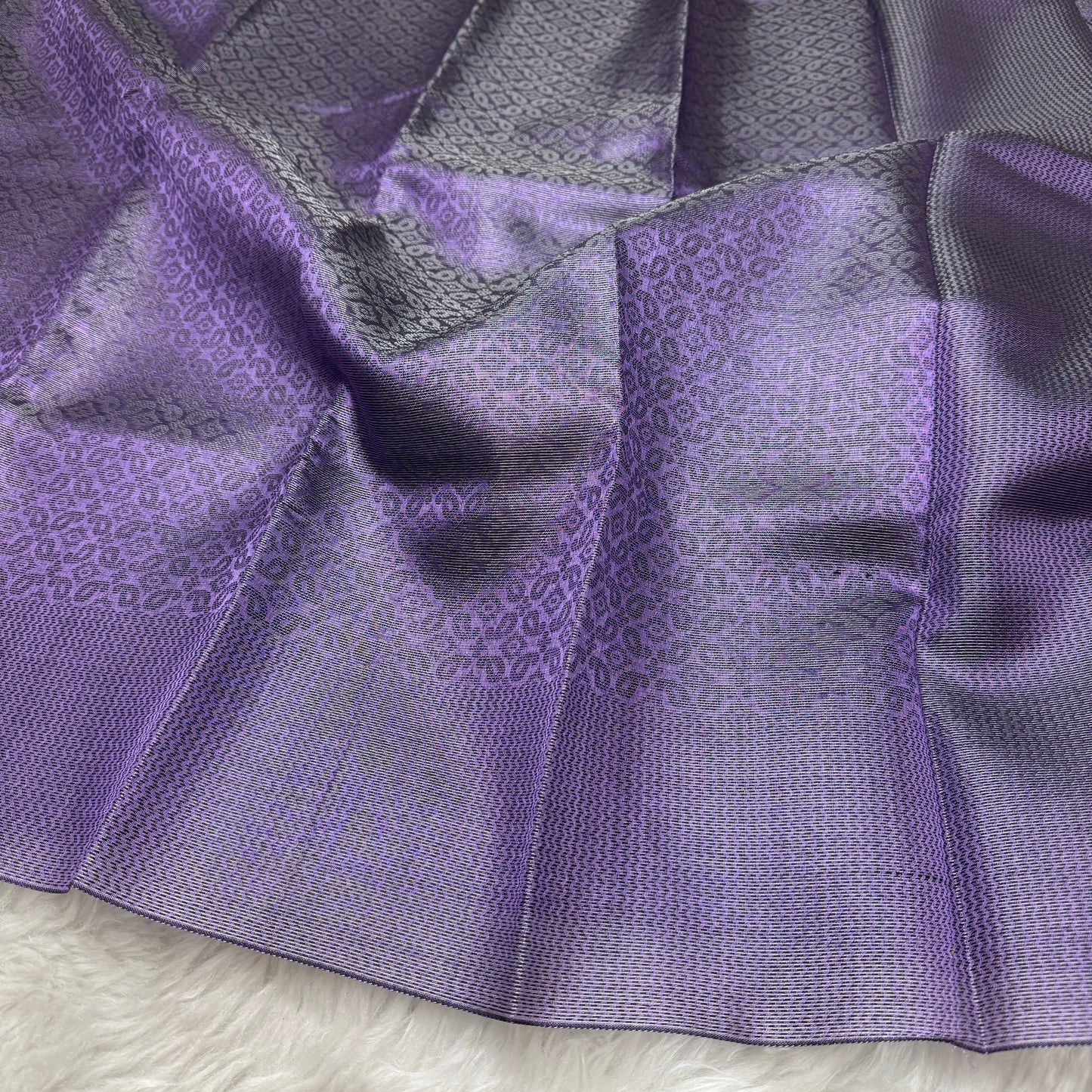 Metallic Purple Kanjivaram Tissue Silk Saree