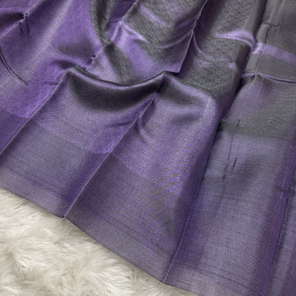 Metallic Purple Kanjivaram Tissue Silk Saree