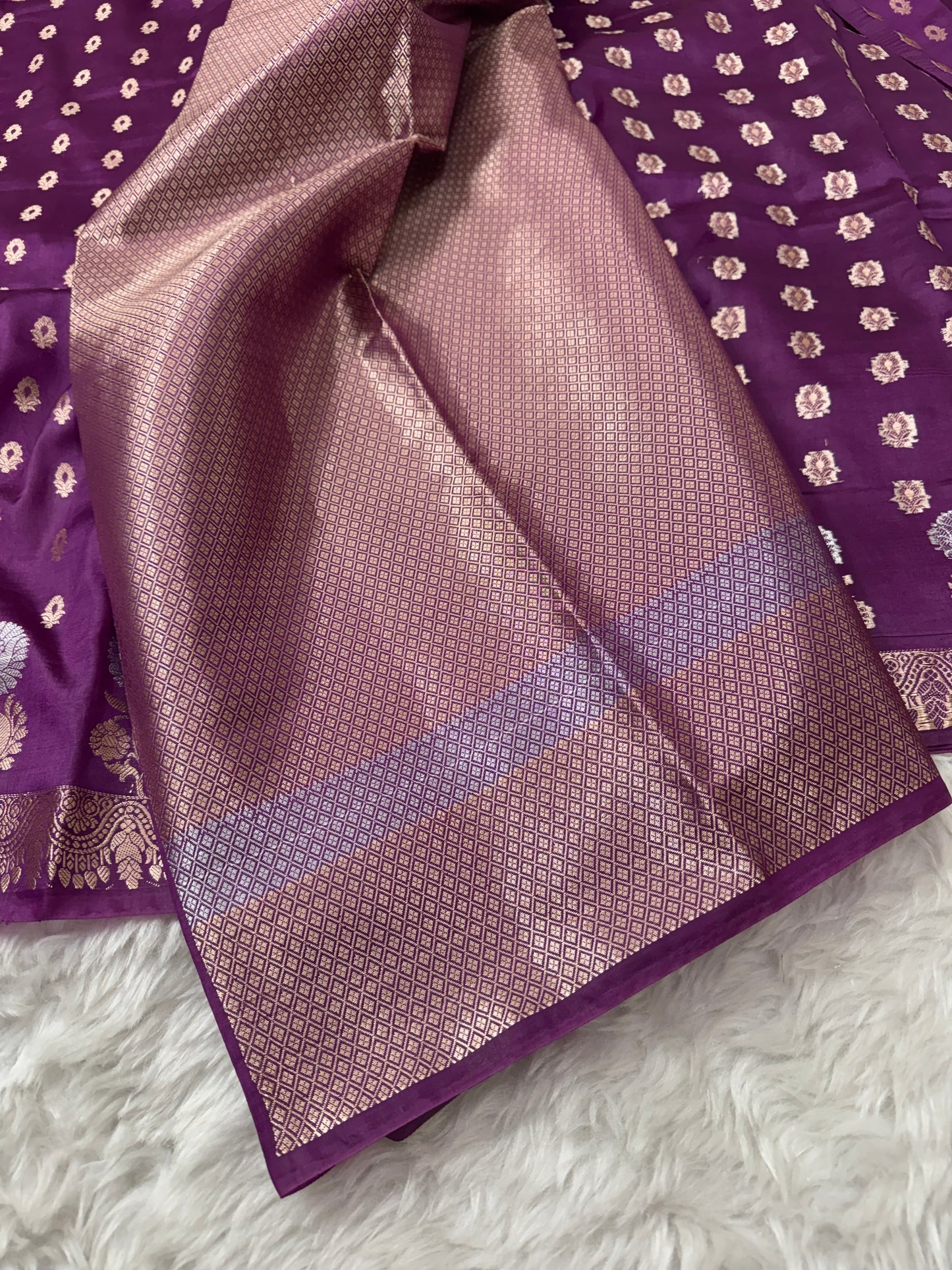 Wine Premium Banarasi Mango Silk Saree