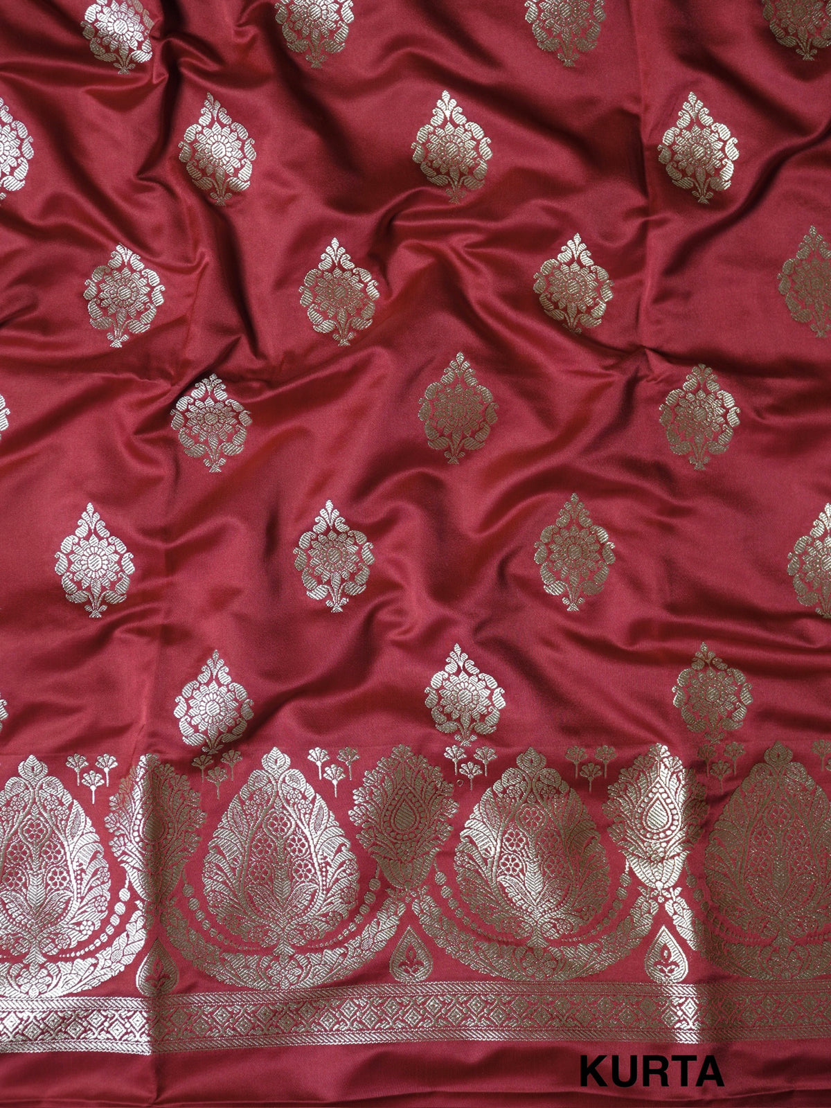Maroon Premium Banarasi Mashru Silk Suit Set