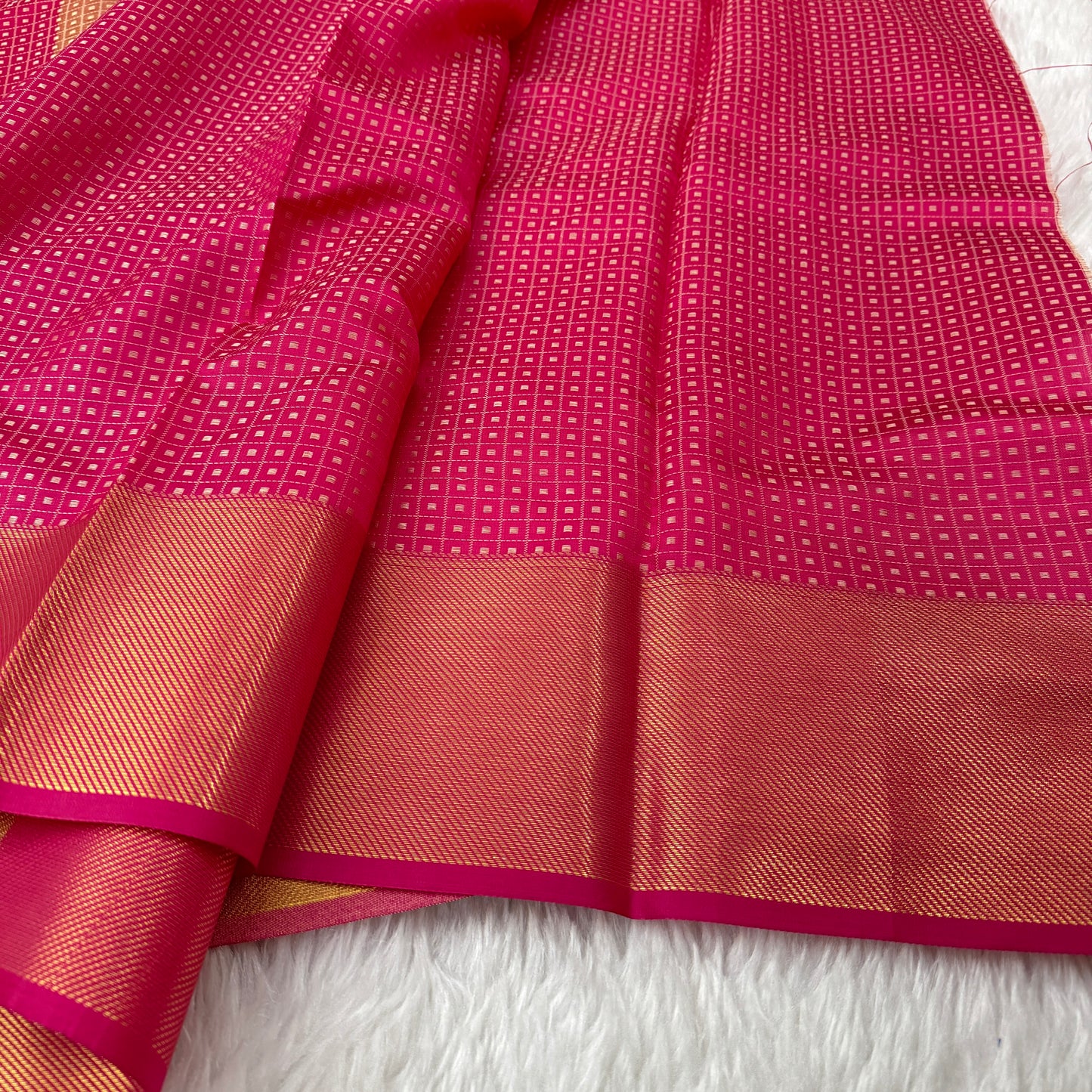 Mustard Gold to Pink Kanjivaram Tissue Silk Saree