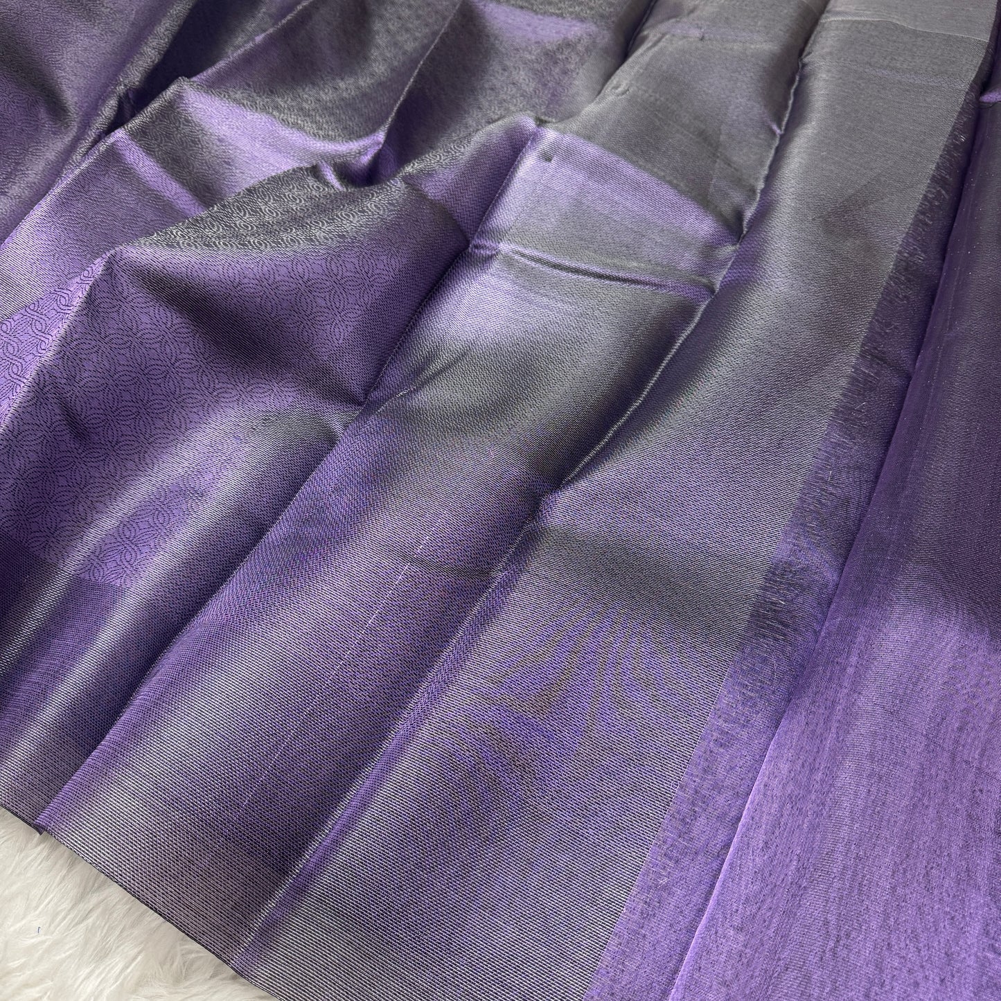 Metallic Purple Kanjivaram Tissue Silk Saree