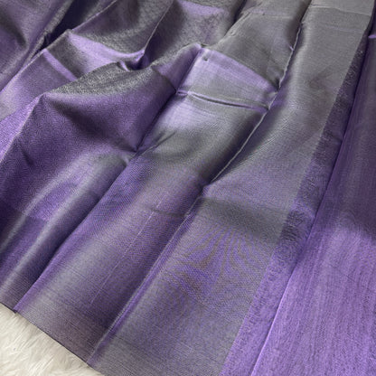 Metallic Purple Kanjivaram Tissue Silk Saree