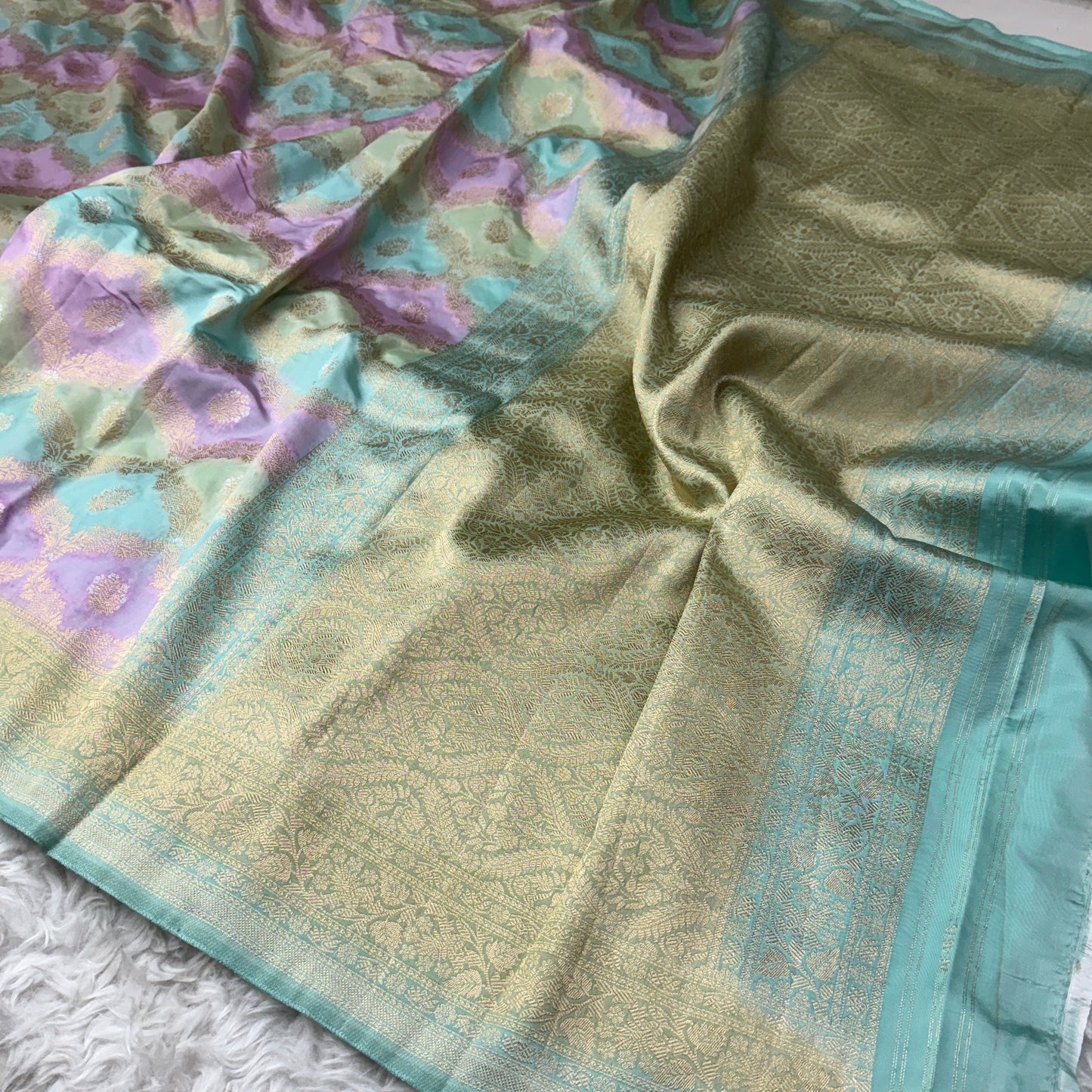 Banarasi Rangkaat Katan Silk Saree