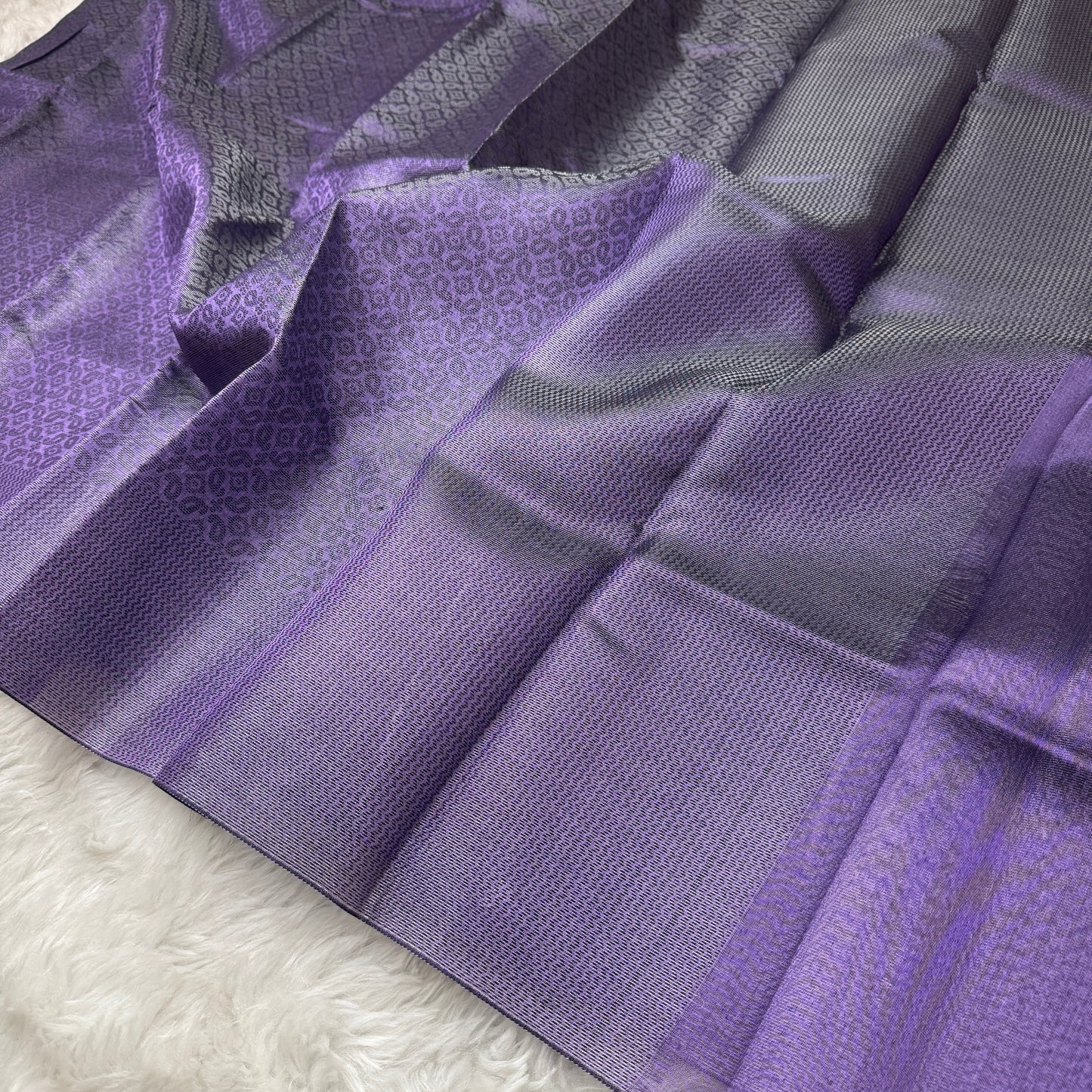 Metallic Purple Kanjivaram Tissue Silk Saree