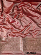 Rose Gold Premium Banarasi Mashru Silk Suit Set
