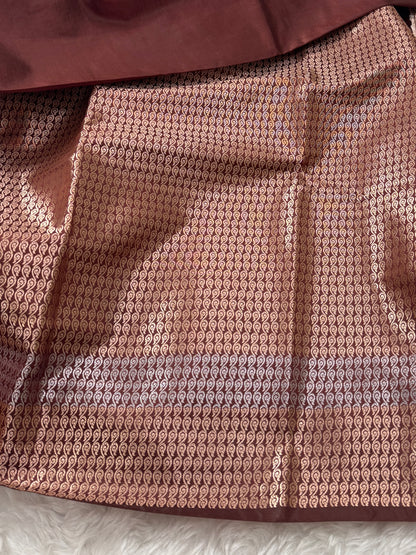 Coffee Brown Premium Banarasi Mango Silk Saree