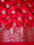 Bridal Red Premium Banarasi Mashru Silk Suit Set