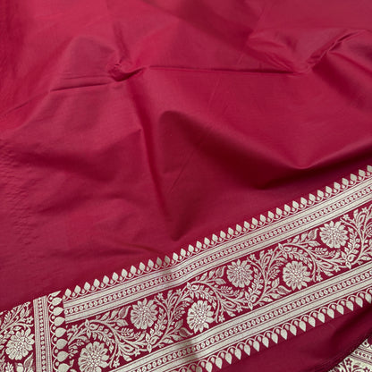 Maroon Banarasi Meenakari Katan Silk Saree