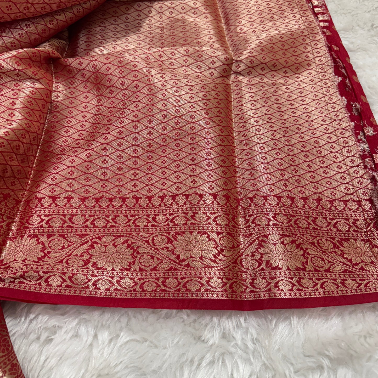 Maroon Banarasi Georgette Saree BN30
